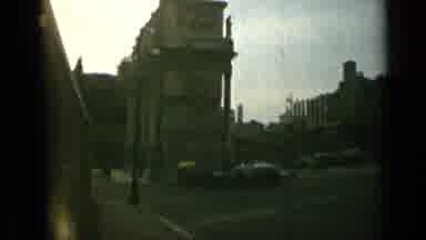 Rome Italy (1962): Cars Driving Around In A City
