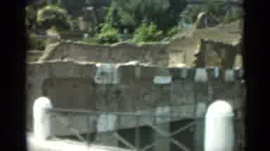 Rome Italy (1962): View Of Old Building With Interesting Architecture In Sunny And