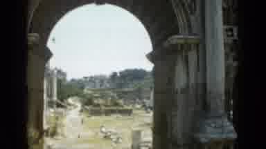 Rome Italy (1962): View Of A Site With Ruins From A Remote Historical Period Amid