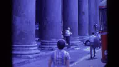 Rome Italy (1962): People Out And Walking In Front Of An Old And Classical
