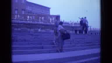 Rome Italy (1962): Groups Of People Walking On Steps Pointing And Looking At