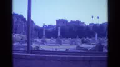 Rome Italy (1962): Man Walking Along Side Of A Building And Grave Spaces & Tombs