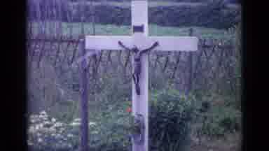 Switzerland (1962): People On The Naked Street And In Cars And A Stone Cross With