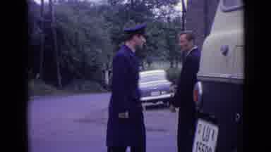 Switzerland (1962): Police Approach Citizens With Their Car In A Restricted Access