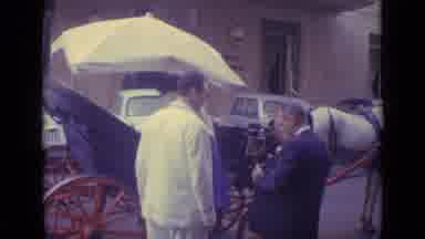Vatican City (1962): Men Talking To Each Other As A Woman Sits In A Horse Drawn