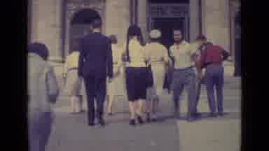 Vatican City (1962): Well Dressed People Walking Into A Building