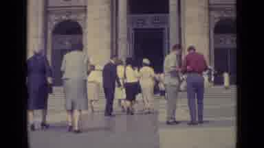 Vatican City (1962): Man Looks Back And Then Same Man Looks Back Again As People