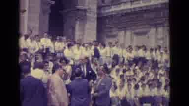 Vatican City (1962): Vintage Film Showing Graduation Of A Large Class On The Steps