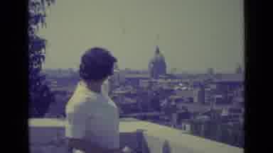 Vatican City (1962): Woman Guiding Group Of Tourists Points To Historic Church In