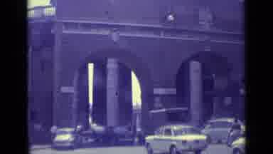 Vatican City (1962): Busy Road With Ton Of Cars And People And A Trolly