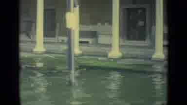 Venice Italy (1962): Water Running On The Street Like Flooding With Building On