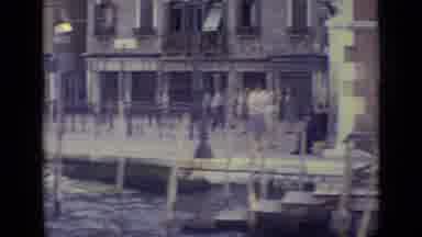 Venice Italy (1962): View Of Gondola In Grand Canal On A Clear Day