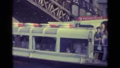 Venice Italy (1962): Transportation Barge Floats Down River And Past A Building