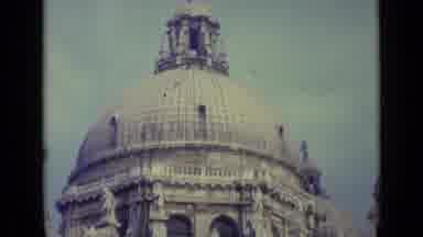 Venice Italy (1962): The Man Is Sailing In His Canoe