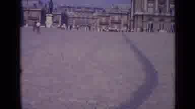 Versailles France (1962): An Old City And Tourists Moving Around