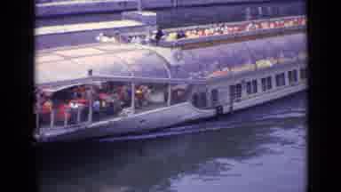 Versailles France (1962): The Boat Passes By With Lots Of People Aboard