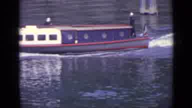 Versailles France (1962): Boat Cruising Along The River Quickly