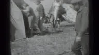 Saint Petersburg Russia (1967): The Man Is Gathering Wood For The Tent