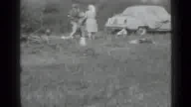 Saint Petersburg Russia (1967): Campsites With Tents And People Chatting