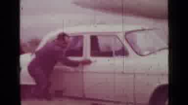 Saint Petersburg Russia (1967): Men Pushing Car Then Two Women Man And Barefoot