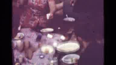 Saint Petersburg Russia (1967): People Enjoying Picnic Meal On Blanket On A Clear