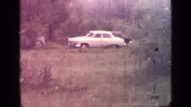 Saint Petersburg Russia (1967): Three Cars At A Lake Overlook In A Movie Set Show