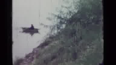 Saint Petersburg Russia (1967): Person Rowing In A Boat Near An Embankment And A