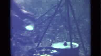 Saint Petersburg Russia (1967): Person By A Small Campfire Cooking Food