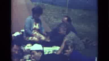 Saint Petersburg Russia (1967): People Sitting On Ground Eating Picnic Meal On A