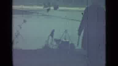 Saint Petersburg Russia (1967): Clip Of A Man Walking With A Utensil As He Walks