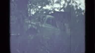 Saint Petersburg Russia (1967): Antique Car Doomed In A Deep An Old Forest Creek
