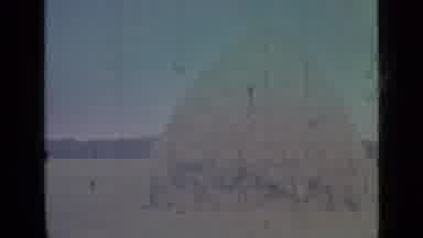 Saint Petersburg Russia (1967): View Of Birds Flying Over Large Haystack On A
