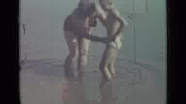 Saint Petersburg Russia (1967): Family In Shallow Lake Mom Wiping Boys Body With