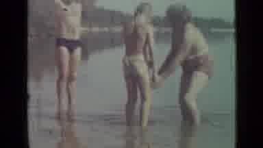 Saint Petersburg Russia (1967): People Playing In The Water`