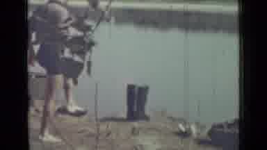 Saint Petersburg Russia (1967): Older Boy And Younger Boy At Camp On Riverbank