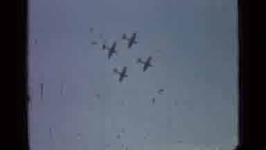 Saint Petersburg Russia (1967): Four Airplanes Fly Above At A High Rate Of Speed