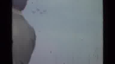 Saint Petersburg Russia (1967): A Man Being Filmed Looking Up In The Sky And