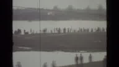 Saint Petersburg Russia (1967): A Waterway That Is Surrounded By Land On A Gloomy