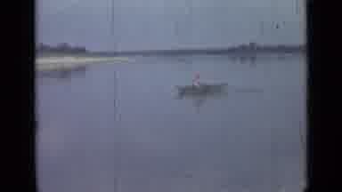 Saint Petersburg Russia (1967): Man Alone Canoeing