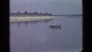 Saint Petersburg Russia (1967): Person Alone Rowing Small Boat On A Lake
