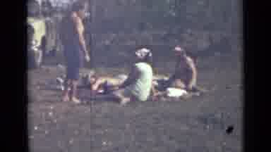 Saint Petersburg Russia (1967): Group Of People Picnicking And Sunbathing While