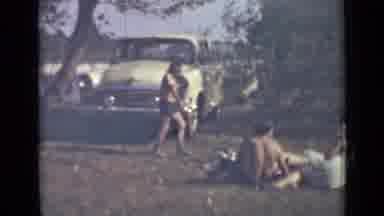 Saint Petersburg Russia (1967): Family Relaxing And Having A Picnic Near A Yellow