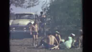 Saint Petersburg Russia (1967): People Laying On The Ground On The Grass Where