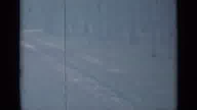 Saint Petersburg Russia (1967): Snow Covered Trail Thru The Forest