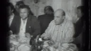 Moscow Russia (1975): Group Of Men Sitting At A Table And Eating