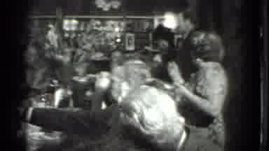 Moscow Russia (1975): Large Dinner Gathering Only Middle-Aged Older Men Woman Is
