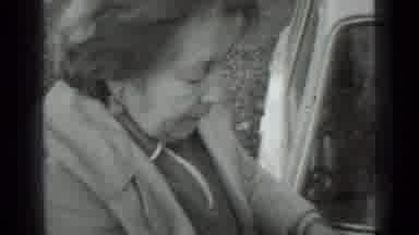Moscow Russia (1975): Lady Approaches Car Puts Food Item On Hood Then Opens It Up