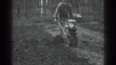 Moscow Russia (1975): Men Work In Their Garden With Artisanal Equipment But They