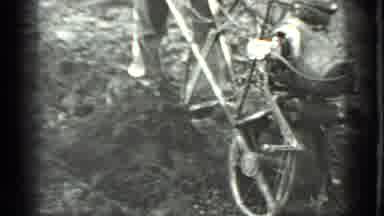 Moscow Russia (1975): Man Using A Machine To Till The Ground By Hand