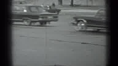 Moscow Russia (1983): Film Footage Of Cars Driving Army Marching And Then People